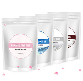 China Máscara facial de alginato, Rosa (Branca + Pétalas) Máscara facial peel-off de alginato fornecedor
